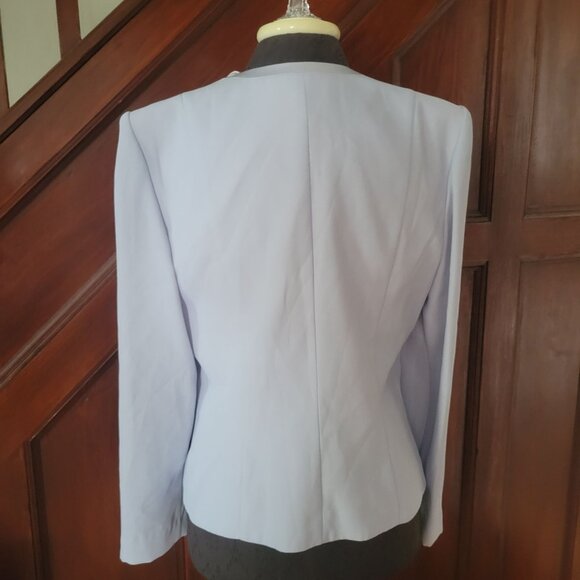 Elegant Nah Nah Collection Light Purple Blazer Satin Accents & Bow Details Size - Picture 8 of 10